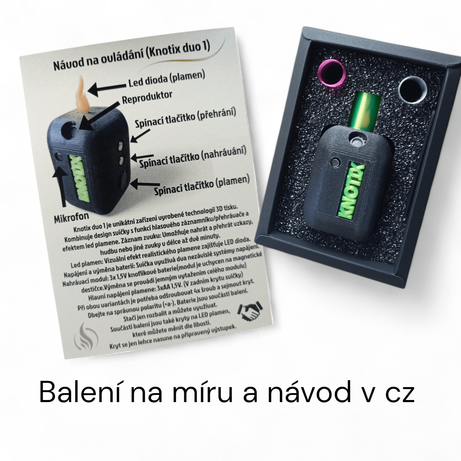 Elektronická svíčka (Knotix duo 1) - Obrázek 2